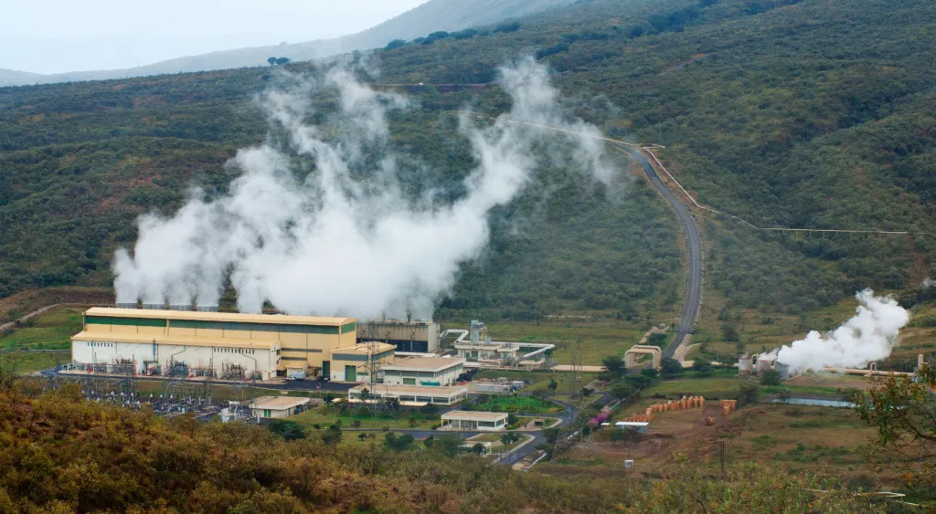 View of power plant.