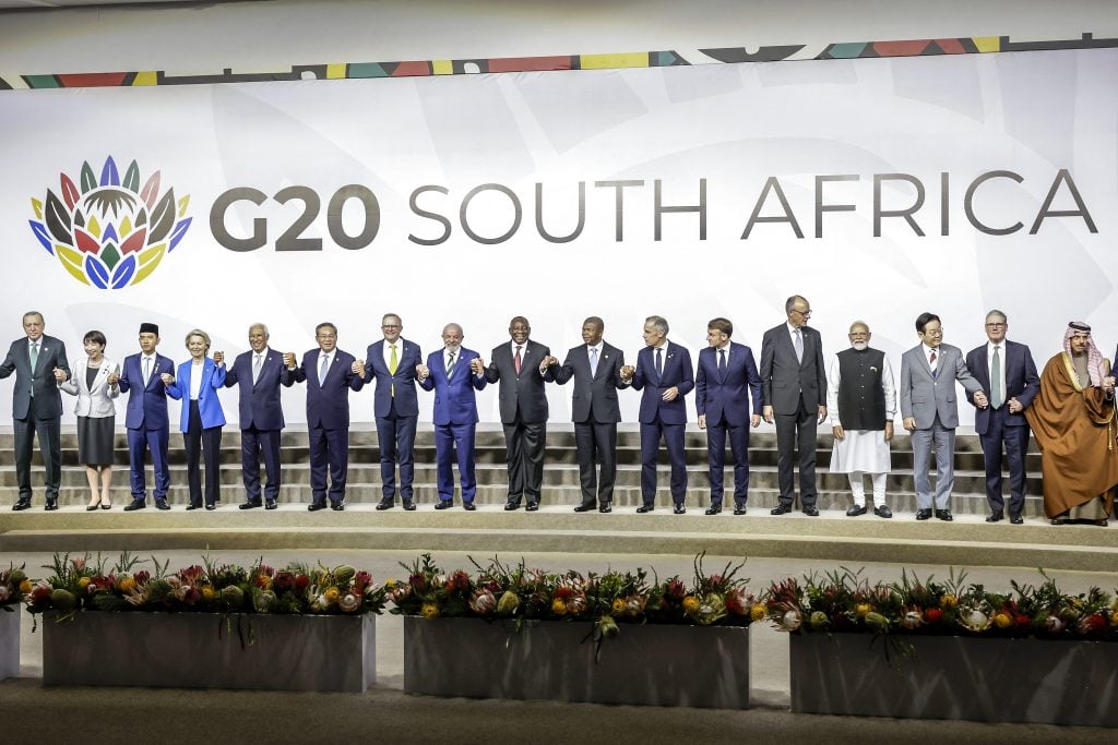 South Africa steers G20 leaders to joint declaration without Trump